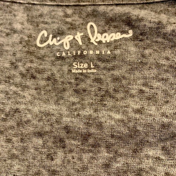 Chip and Pepper Women’s L 10-12 gray high low Tee Top New NWOT - Picture 5 of 5